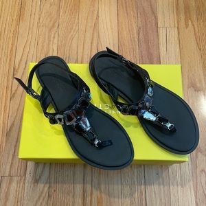 Kenneth Cole Reaction Black Women 7 1/2 Sandals